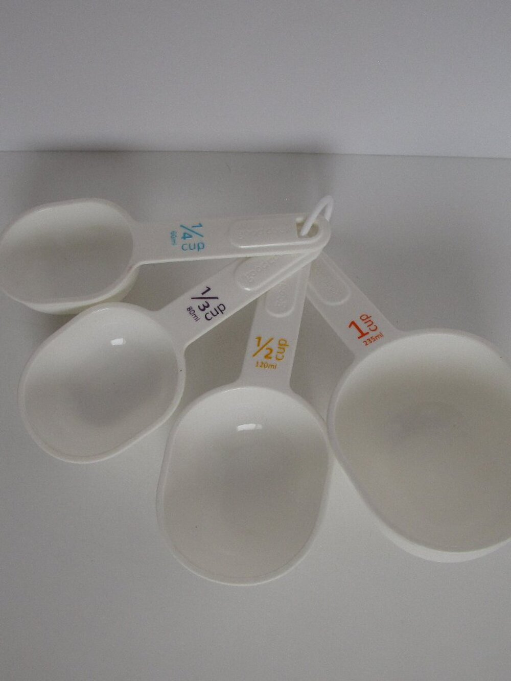 set of plastic measuring scoops